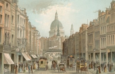 Fleet Street und St. Pauls von English School